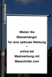 Laternenwerbung